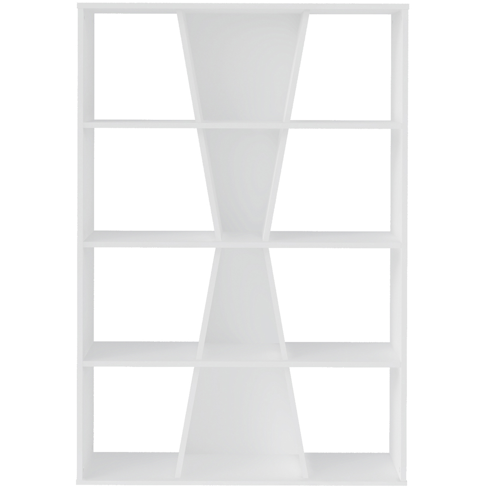 Seconique Naples 12 Shelf White Medium Bookcase Image 3