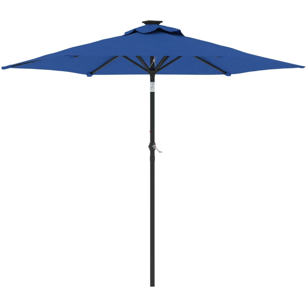 vidaXL Blue Garden Parasol with Steel Pole 2.25m Image 1