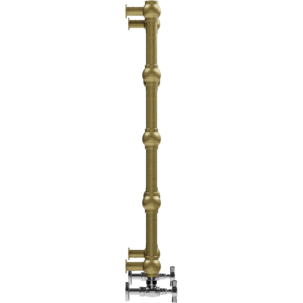 Terma Retro 501BTU Brushed Brass Heated Towel Rail 800 x 504mm Image 5