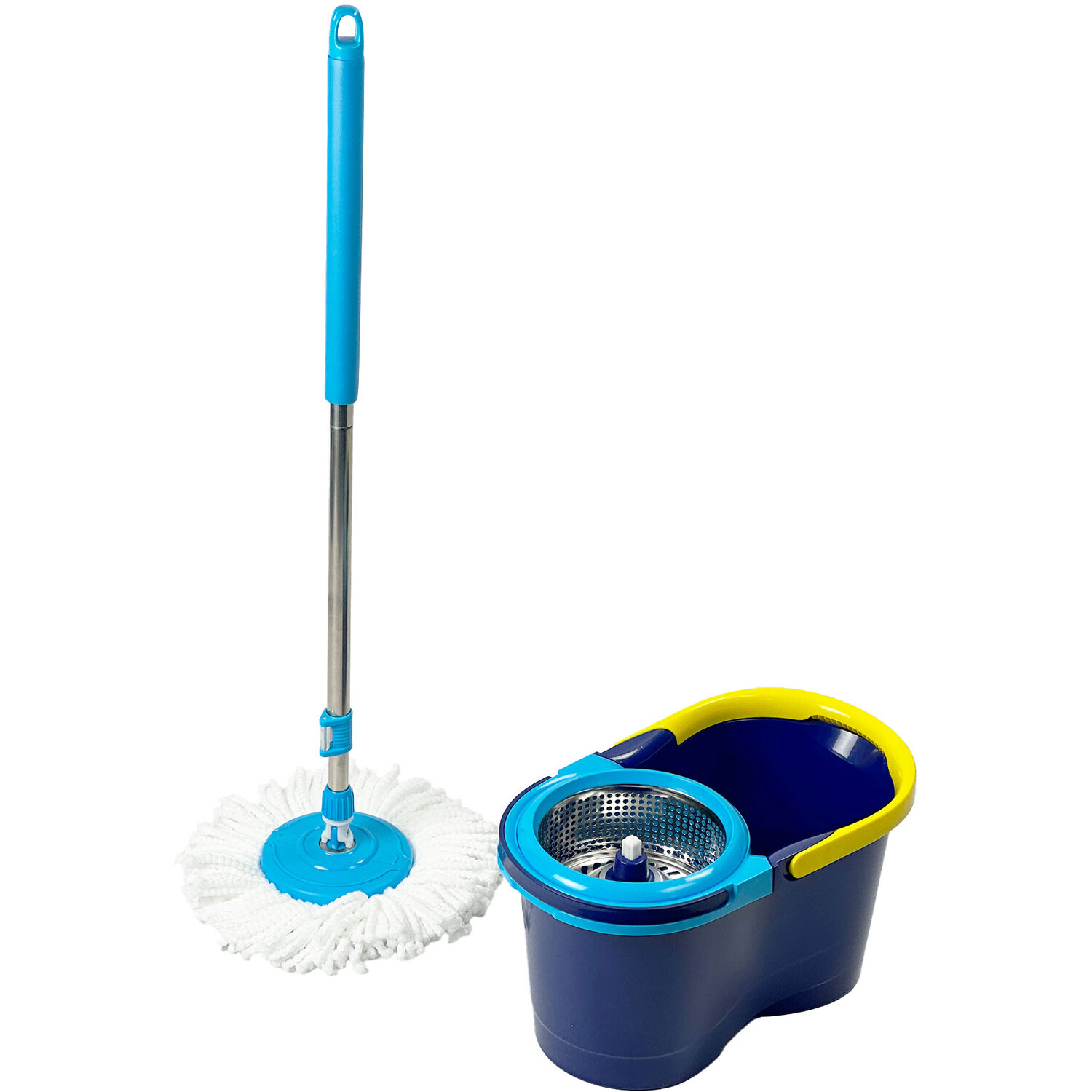 Flash Spin Mop and Bucket Blue Image 1