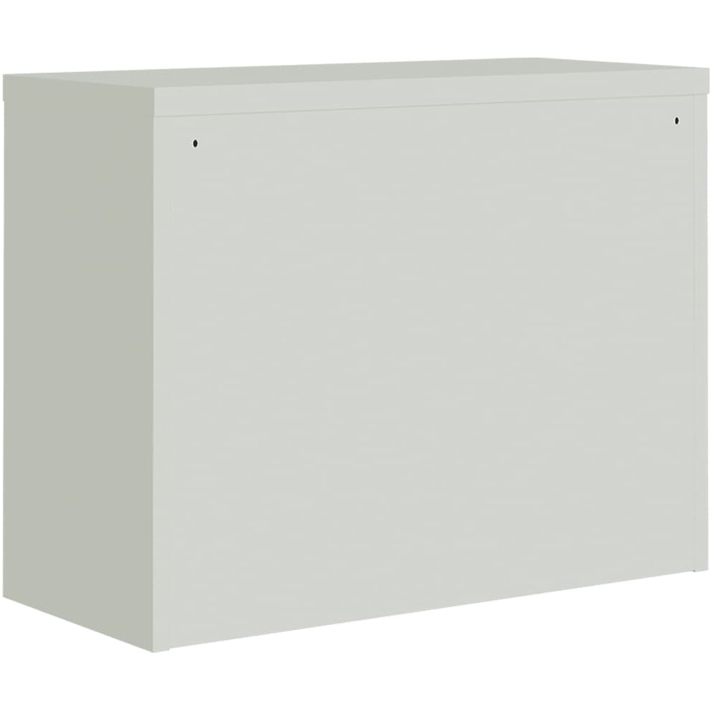vidaXL 2 Door Light Grey and Blue Metal Lockable File Cabinet Image 5