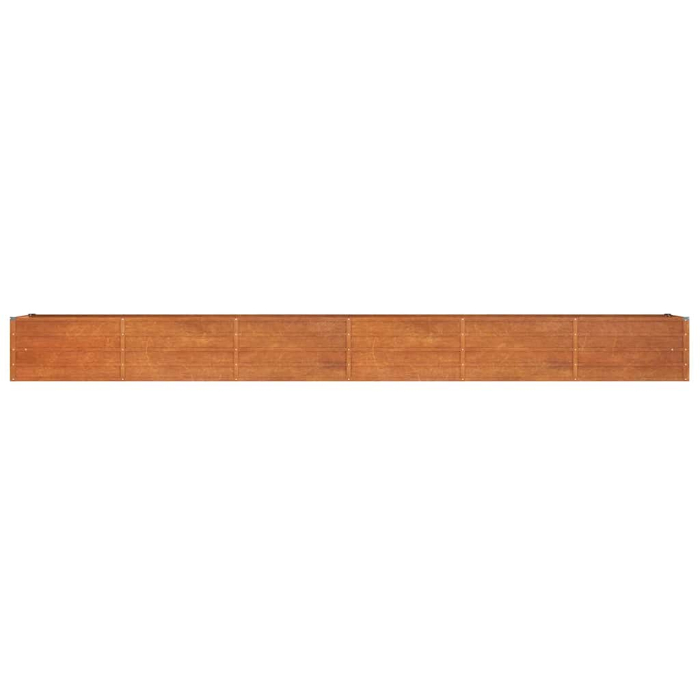 vidaXL Brown Corten Steel Garden Raised Bed 480 x 80 x 45cm Image 2