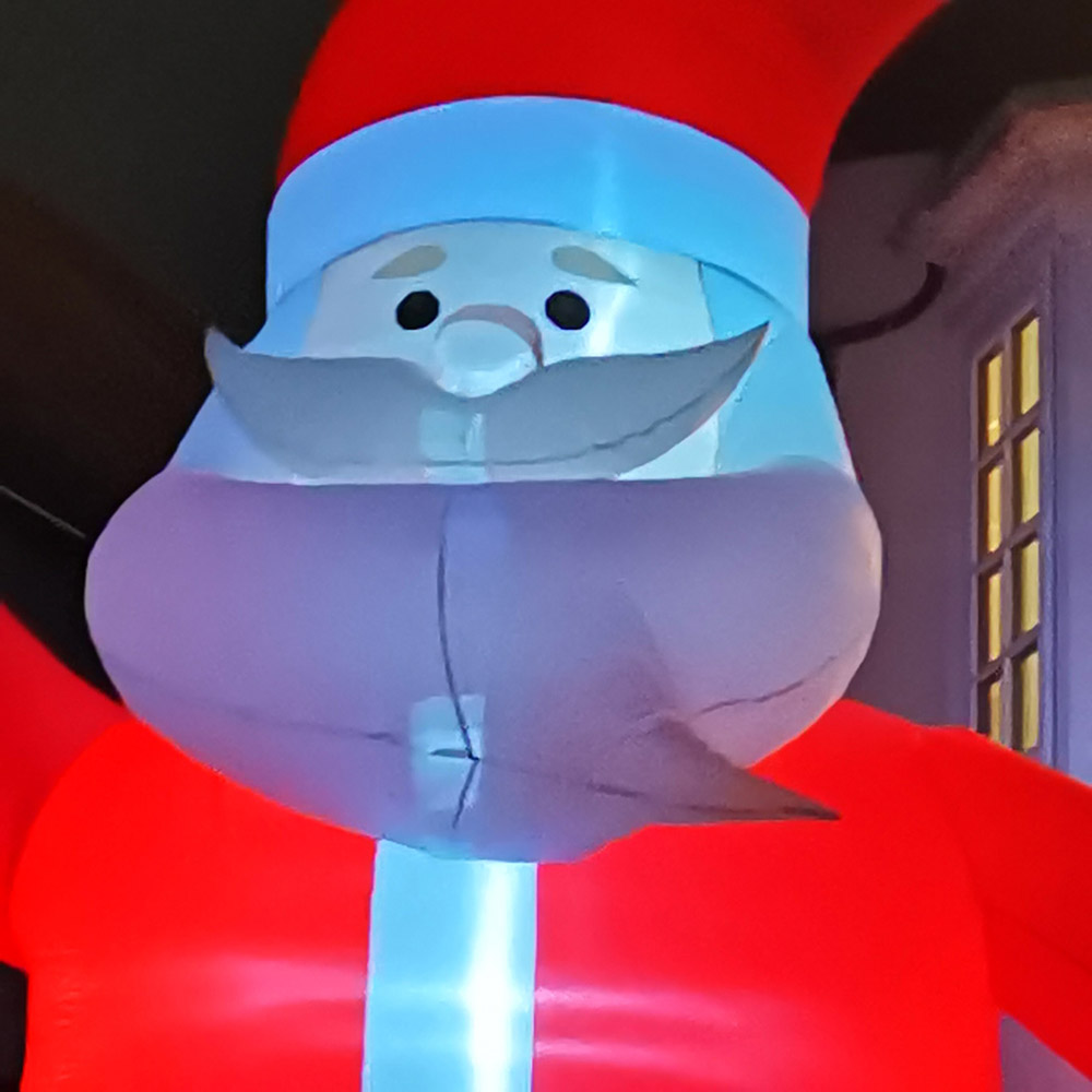 Samuel Alexander Santa with Raised Arm Inflatable Christmas Decoration 20ft Image 3