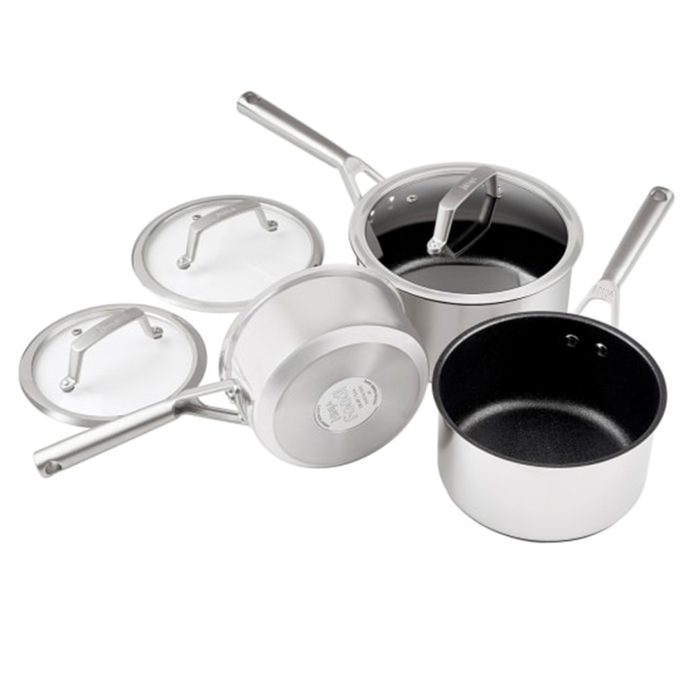 Ninja Foodi Zerostick 3 Piece Stainless Steel Pan Set Image