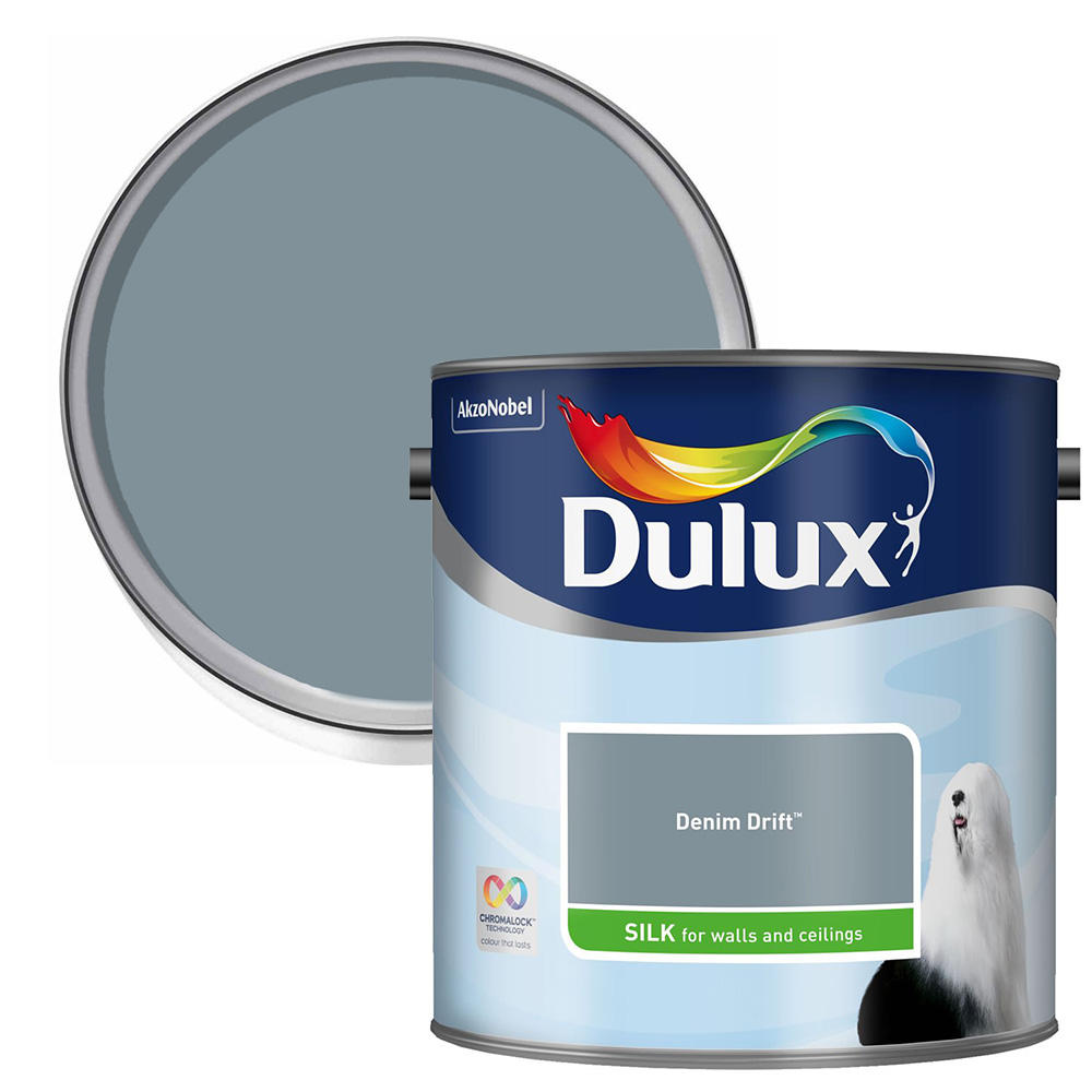 Dulux Denim Drift Silk Emulsion Paint 2.5L Wilko