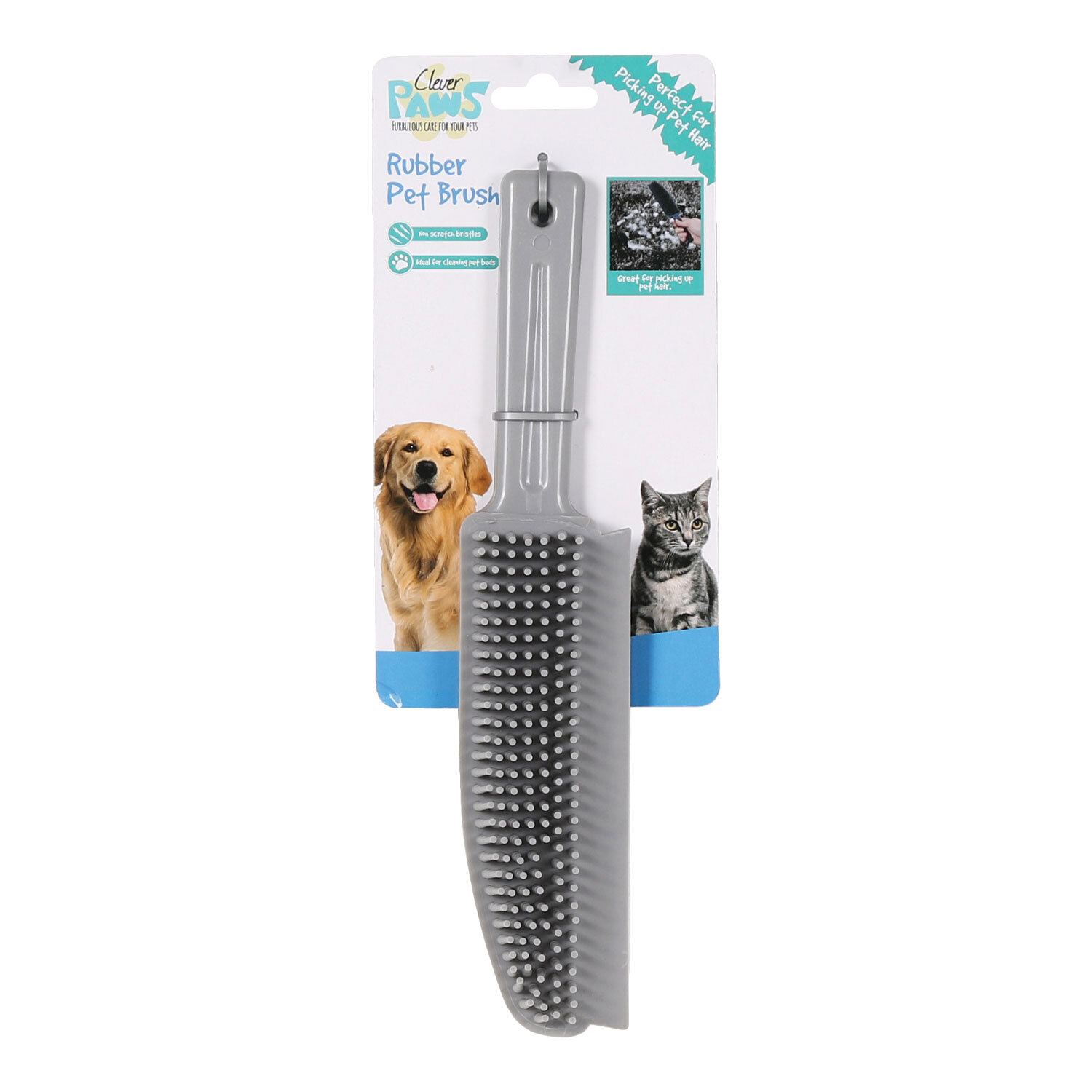 Clever Paws Rubber Pet Brush Image