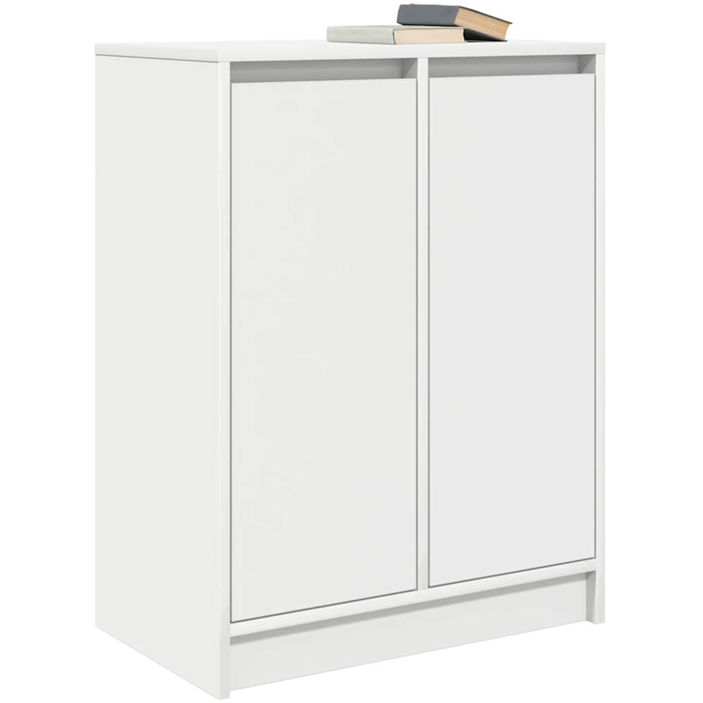 vidaXL 2 Door White Sideboard Image 4