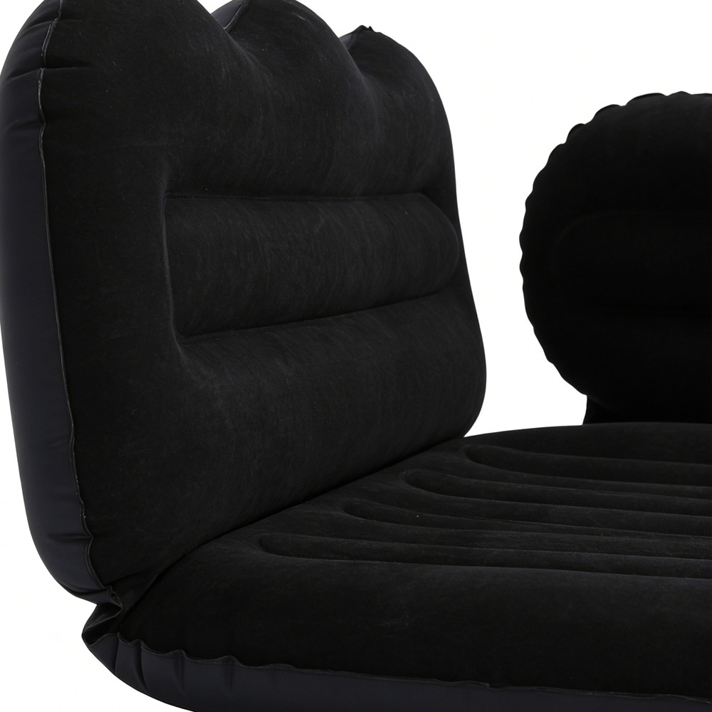 Living and Home Black Extra Thick Car Back Seat Air Mattress Kit Image 5