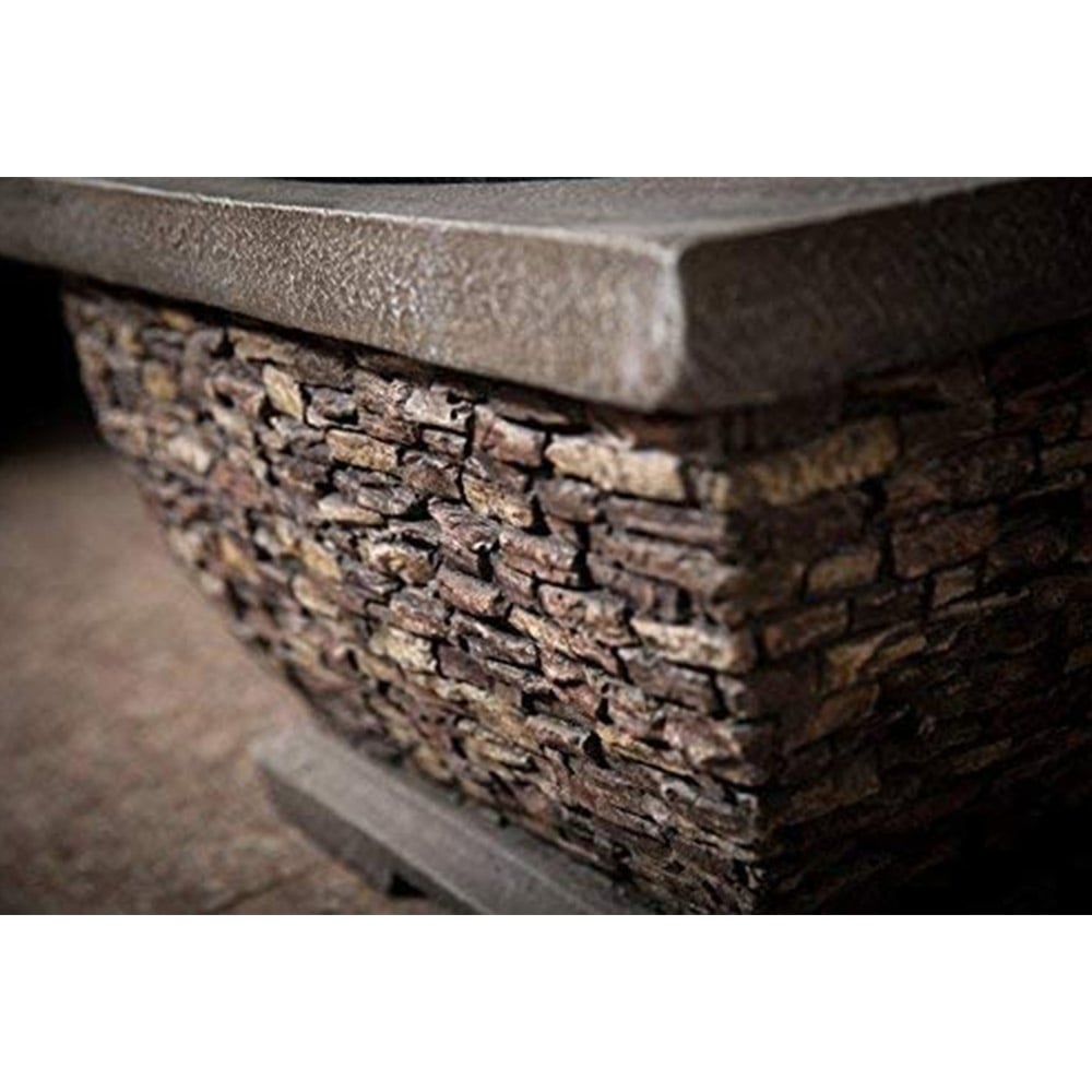 Callow Premium Wood Burning Stone Fire Pit Image 4