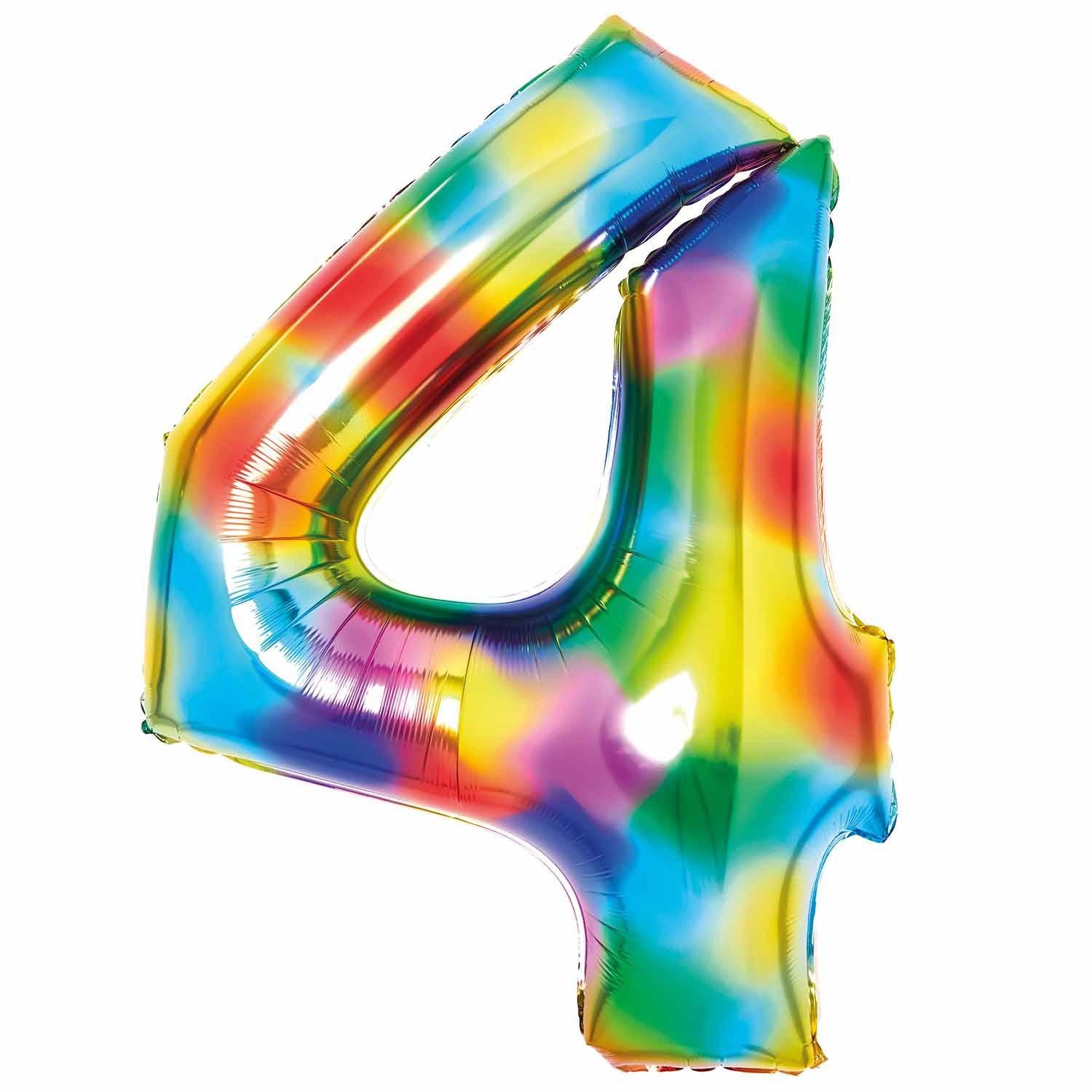 Bright Rainbow Supershape Balloon - 4 Image