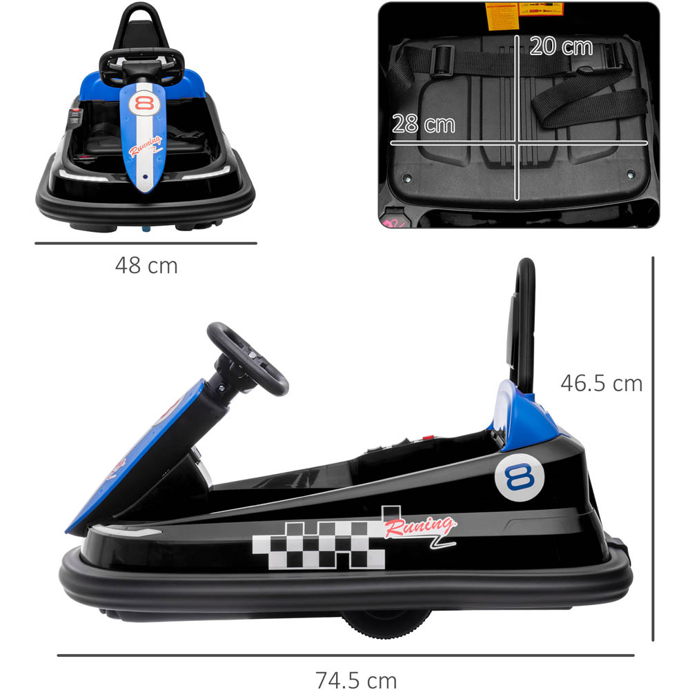 Tommy Toys Toddler Ride On Electric Bumper Car Black 6V Image 6
