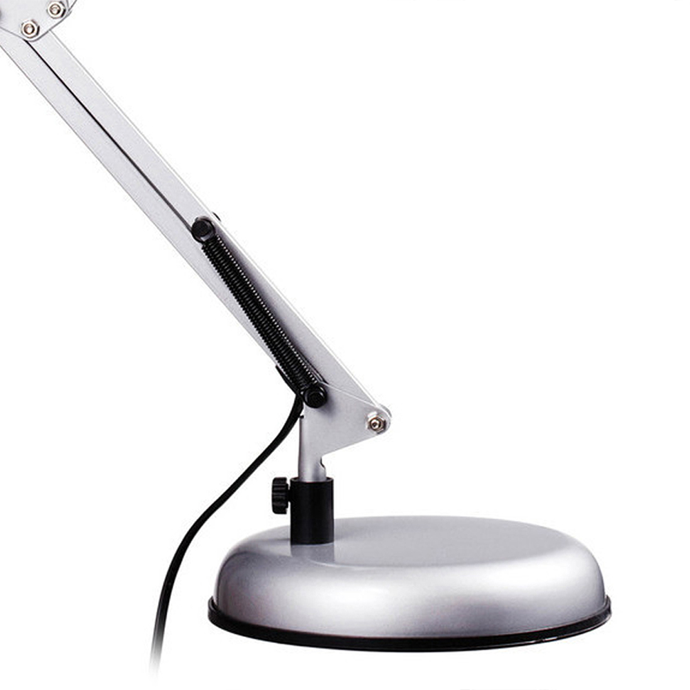 Premier Housewares Studio Silver Grey Desk Lamp Image 4