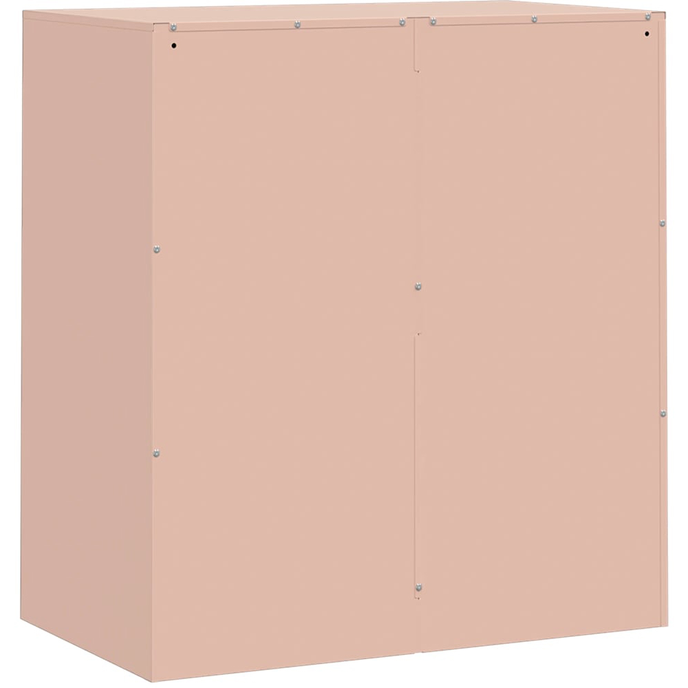 vidaXL 2 Door Pink Steel Sideboard Image 5