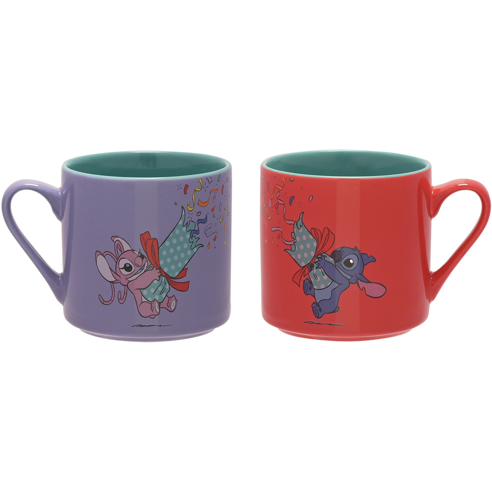 Disney Stitch Ceramic Mugs 2 Piece Image 1