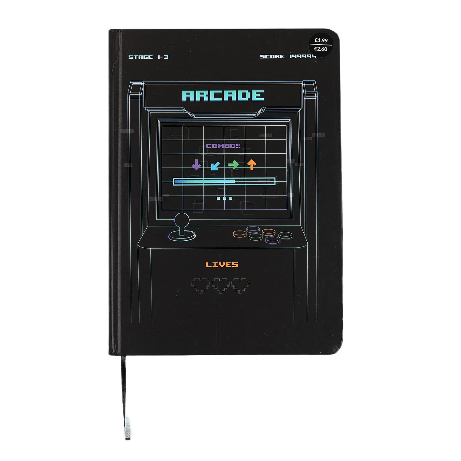 Game Time A5 Notebook - Black Image 2
