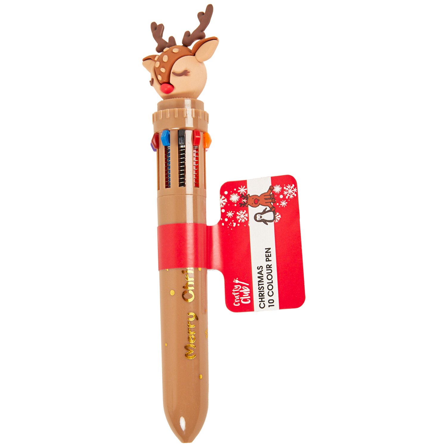 Christmas 10 Colour Pen - Multicolour Image 1