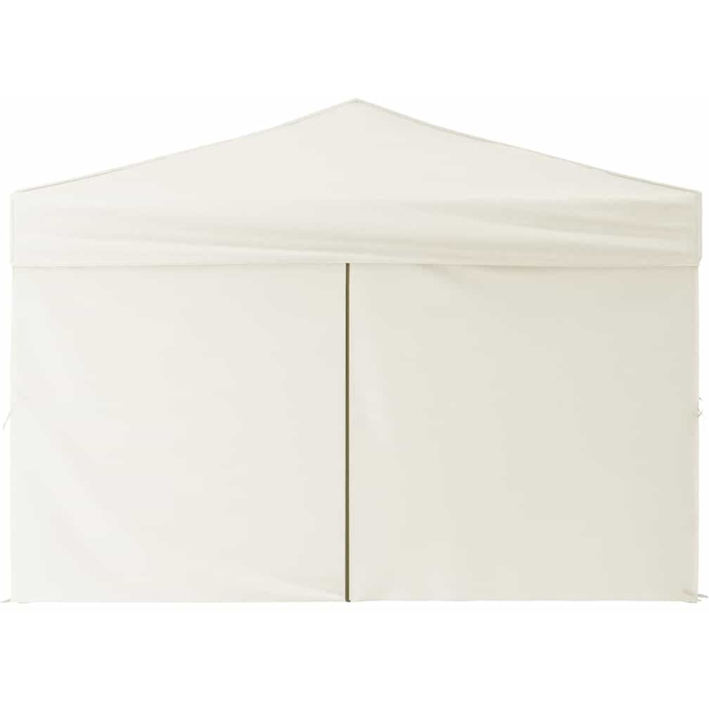 vidaXL 3 x 3m Cream Foldable Party Tent with Sidewalls Image 4