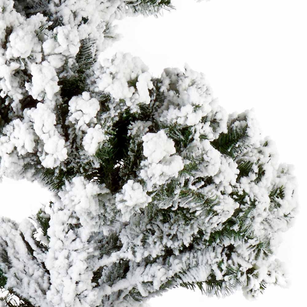 Premier Snow Flocked Spiral Tree, 2.1M Image 2