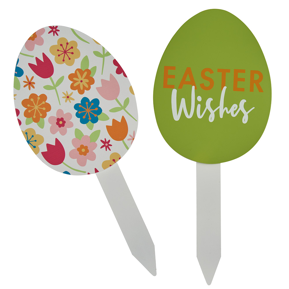 Wilko 3 Outdoor Easter Egg Stakes Wilko