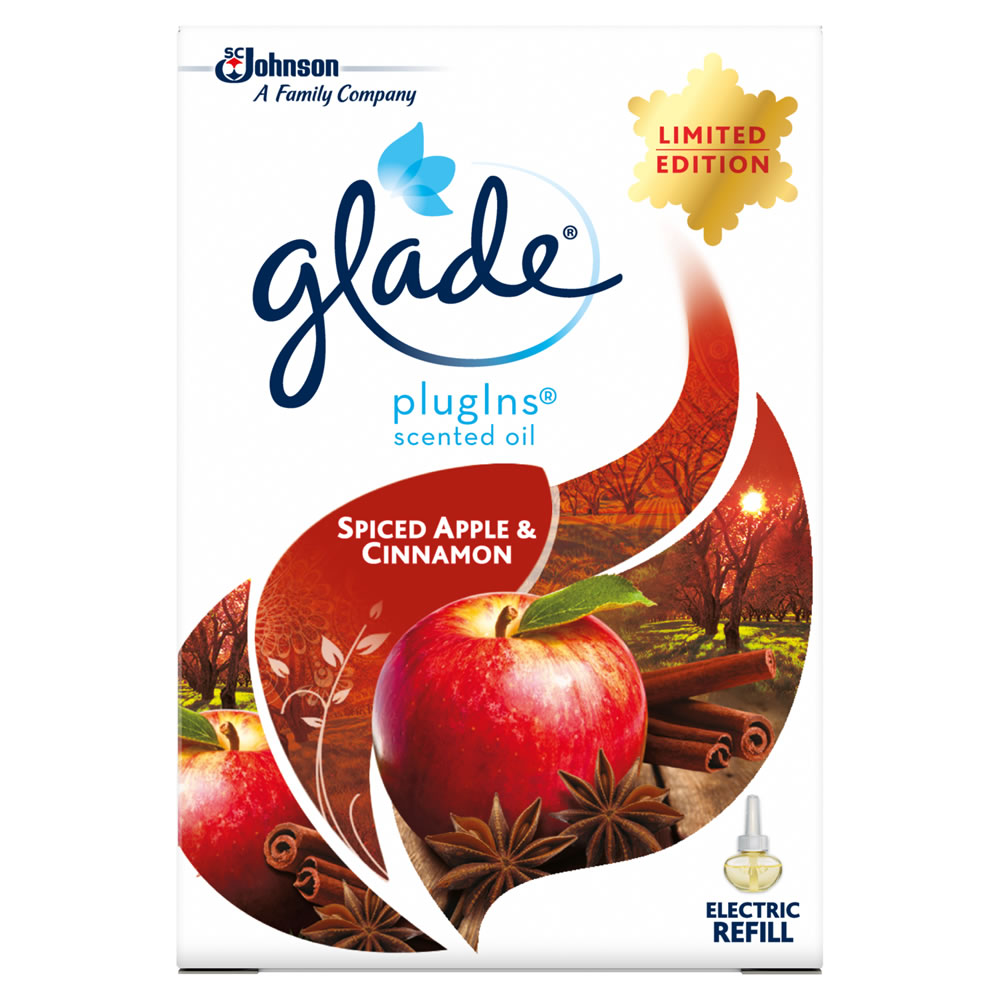Glade Plugins Spiced Apple and Cinnamon Scented   Oil Air Freshener 20ml Image