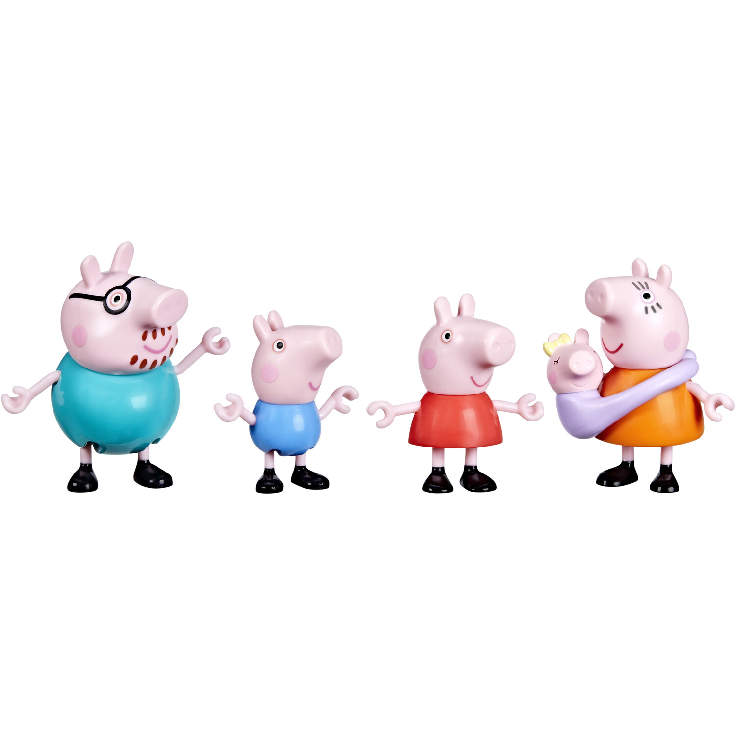 Peppa Pig Family of Five Toy Set Blue Image 3