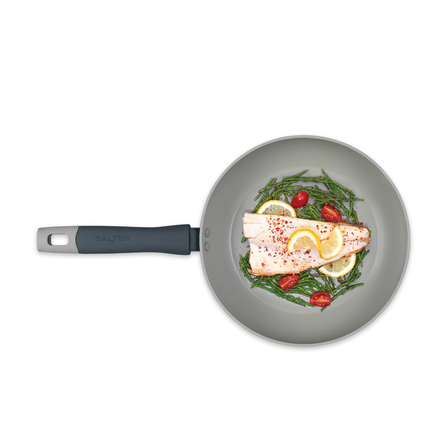 Salter Healthy Tasty Frypan Grey 28cm Image 2