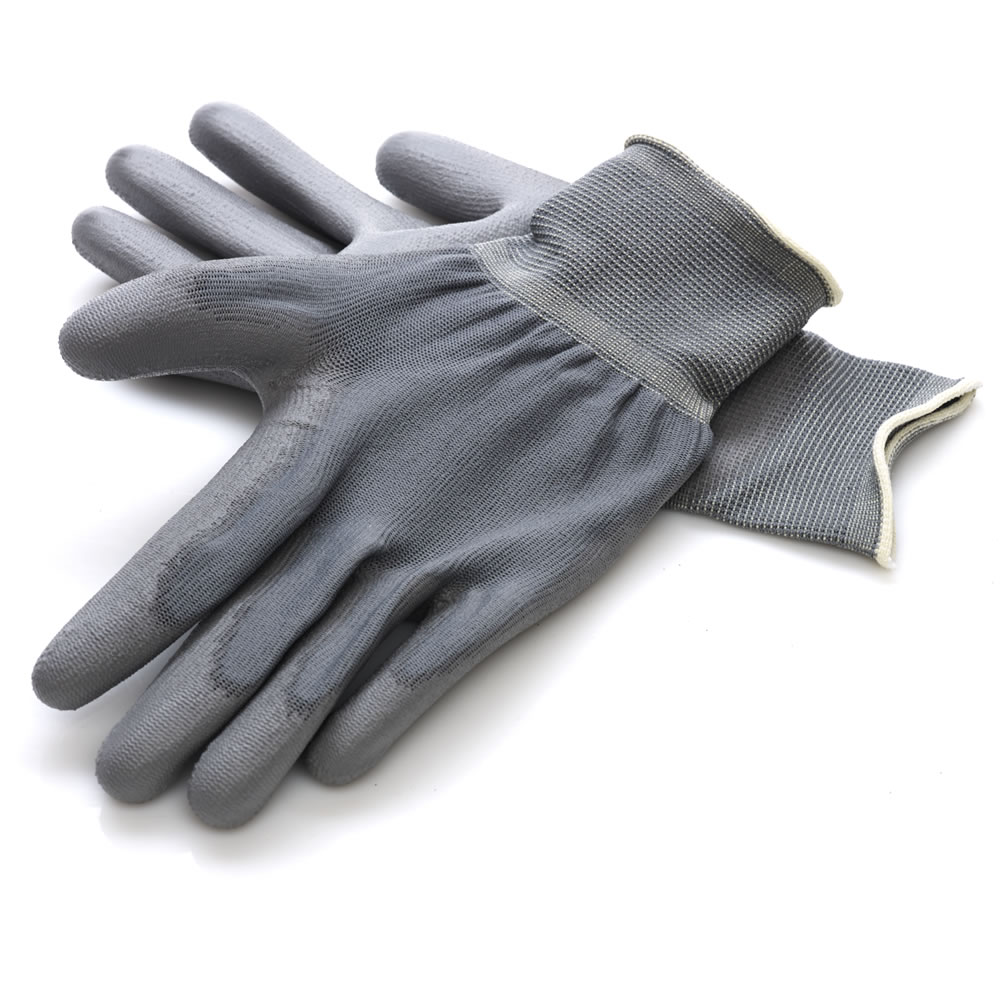 Wilko Medium-Large Poly Coated Knitted Gloves Image