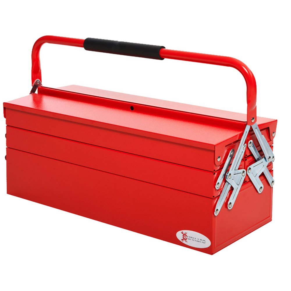 Durhand 5 Tray Red Steel Tool Box Image 3