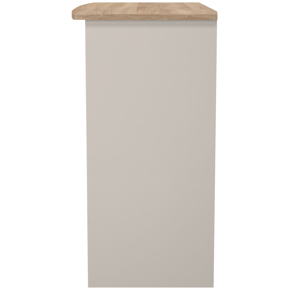 Crowndale Sussex 3 Drawer Kashmir Ash and Bardolino Oak Vanity Dressing Table Ready Assembled Image 4