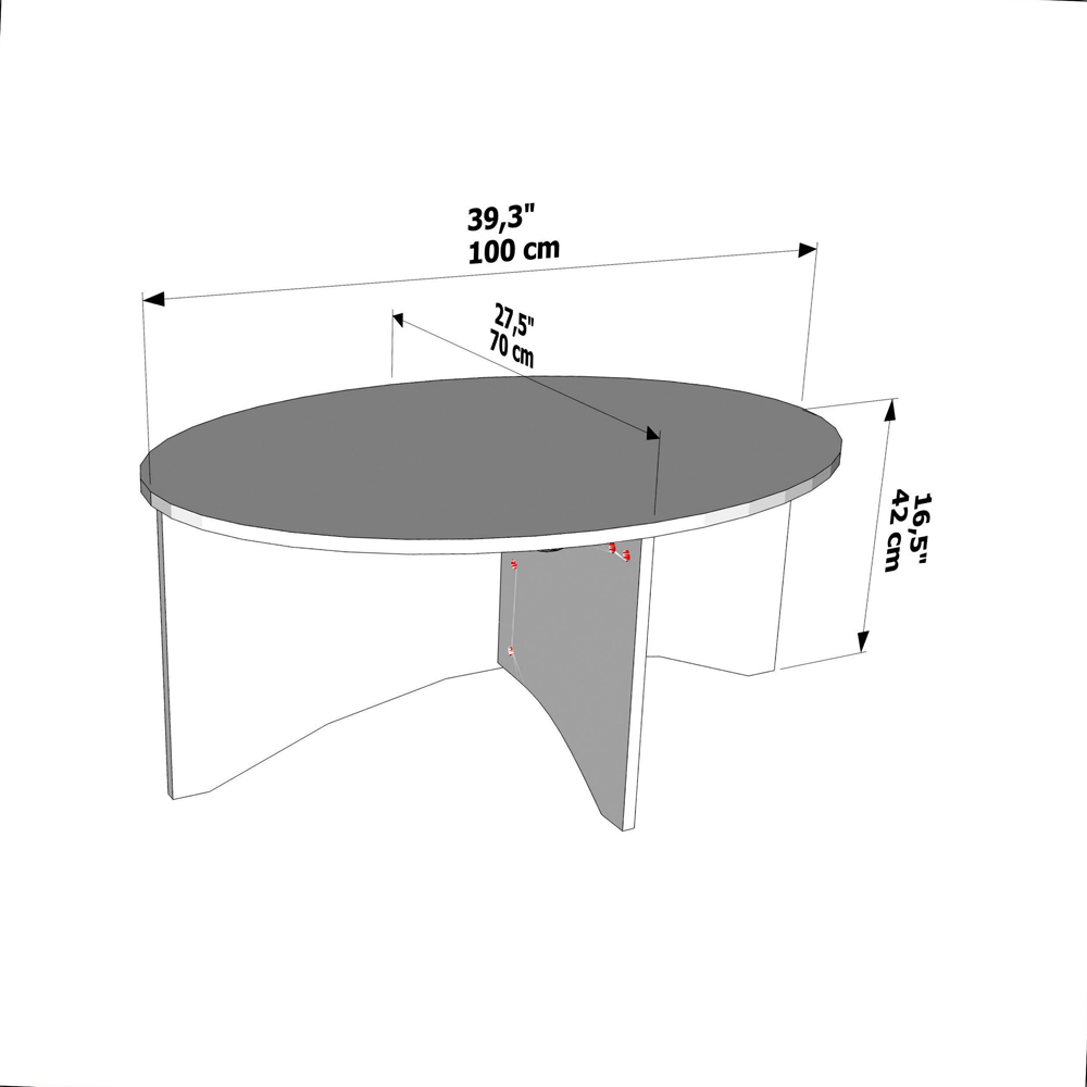 Decorotika Solo Travertine Coffee Table Image 7