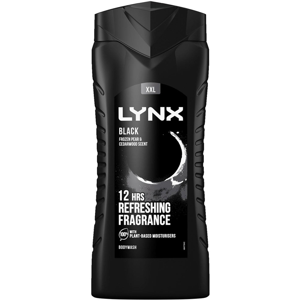 Lynx Black Frozen Pear and Cedarwood Shower Gel 500ml 6 Pack Image 3