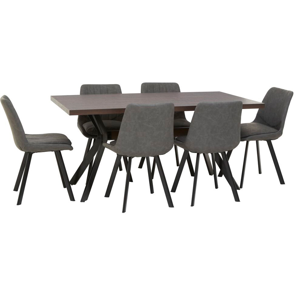 Premier Housewares Westford 6 Seater Dining Set Image 2