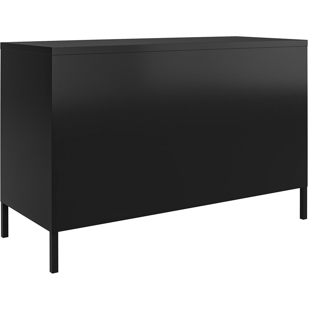 Dorel Mission District 2 Door 2 Shelf Black Metal Cabinet Image 5