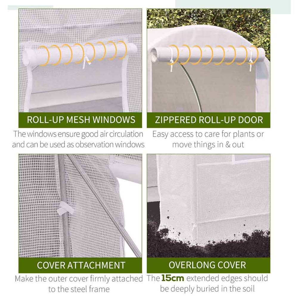 Outsunny Galvanized Steel 2.5x2x2m Image 3