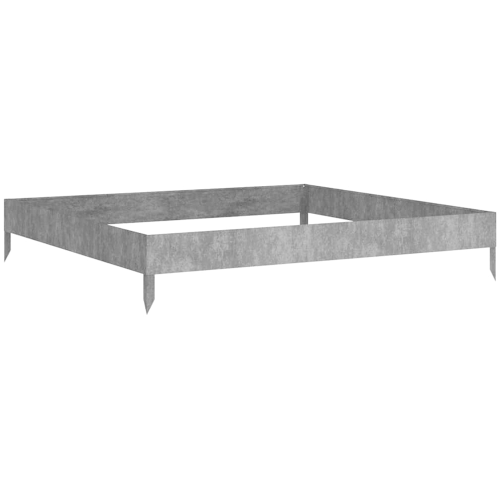 vidaXL Brown Corten Steel Raised Garden Bed 18.5 x 100 x 100cm Image 2