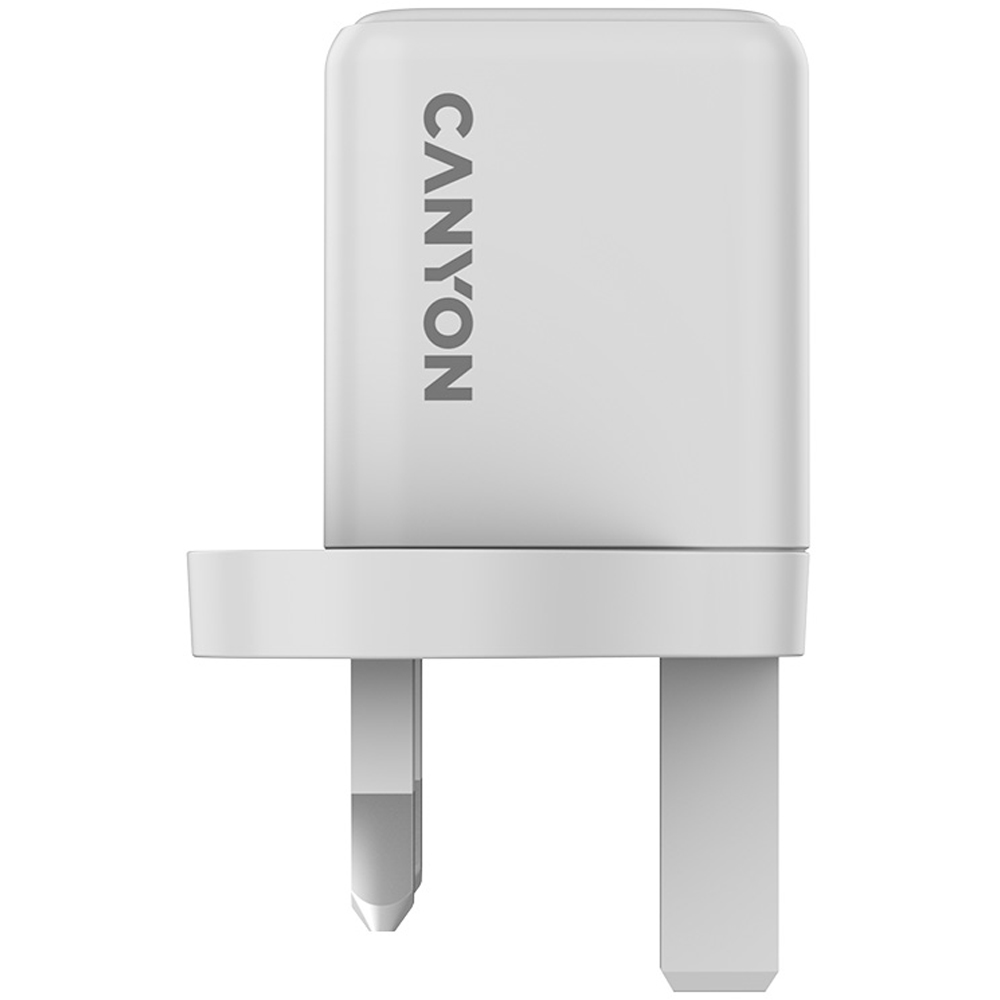 Canyon CNS-CU20AC White Dual UK USB-C and USB-A Port Wall Charger 20W Image 3