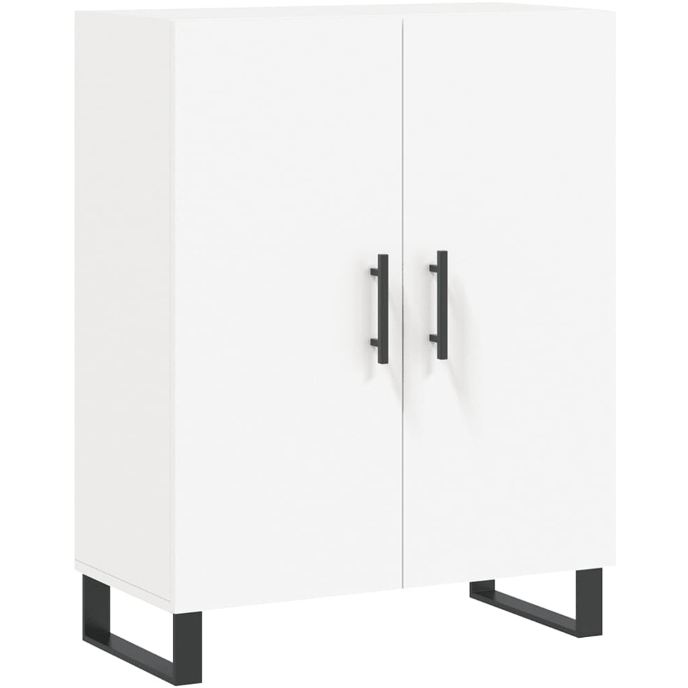 vidaXL 2 Door White Sideboard Image 2