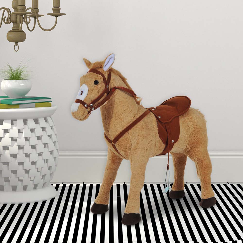 Tommy Toys Standing Horse Pony Toddler Ride On Beige Image 2