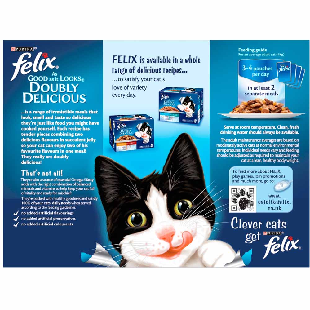 Felix As Good As It Looks Adult Cat Food Chunks In  Jelly Country Recipes 12x100g Image 3