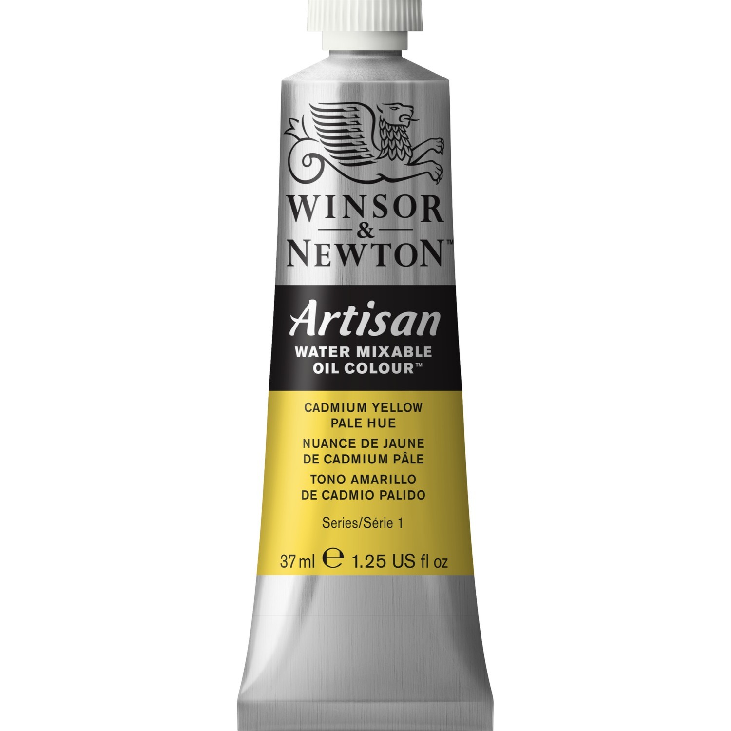 Winsor and Newton 37ml Artisan Mixable Oil Paint - Cadmium Pale Yellow Hue Image 1