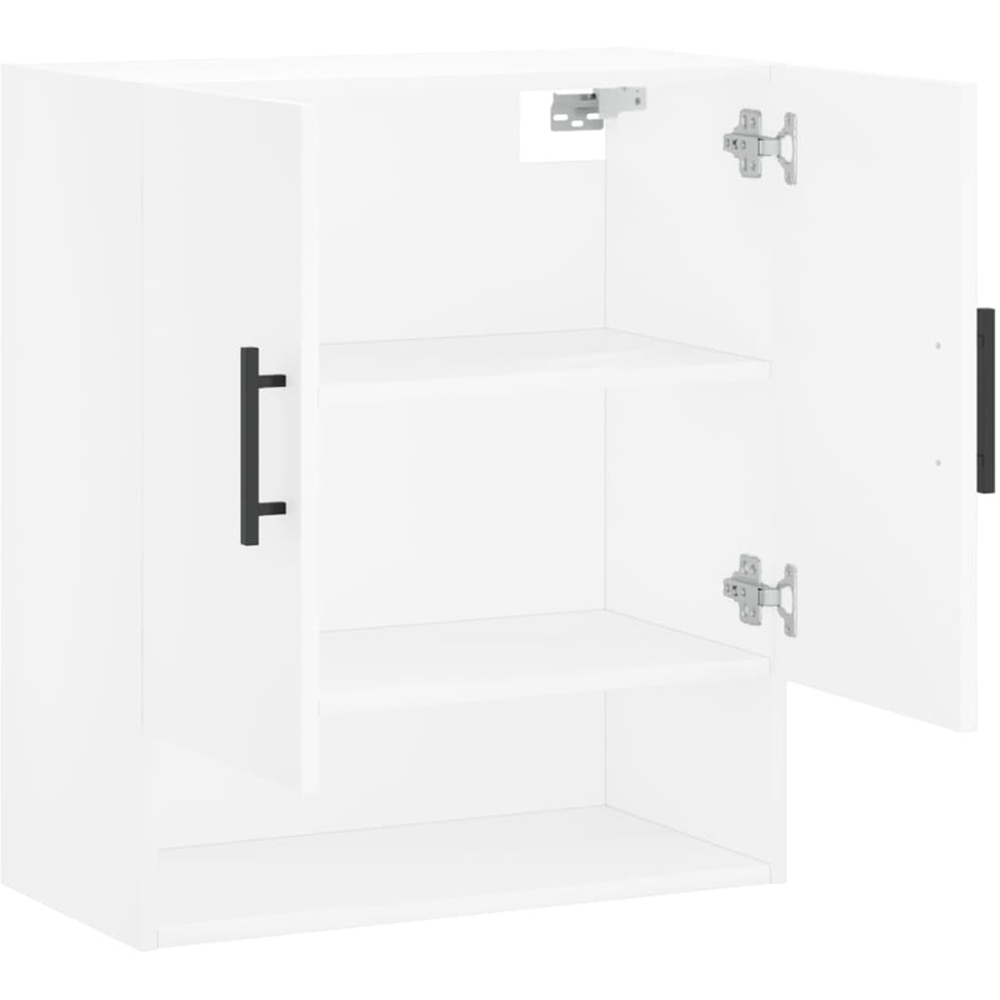 vidaXL 2 Door Single Shelf White Wall Cabinet Image 6