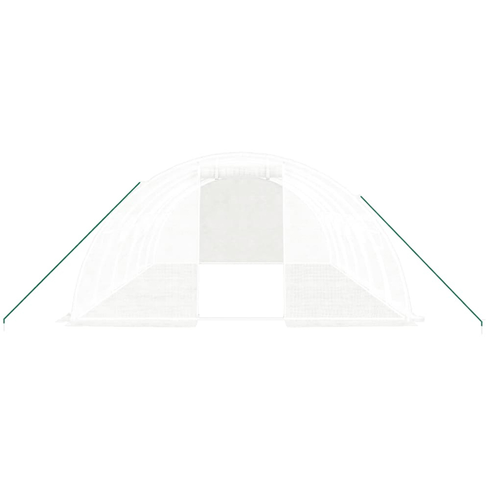 vidaXL White 13 x 19.6ft Greenhouse Image 3
