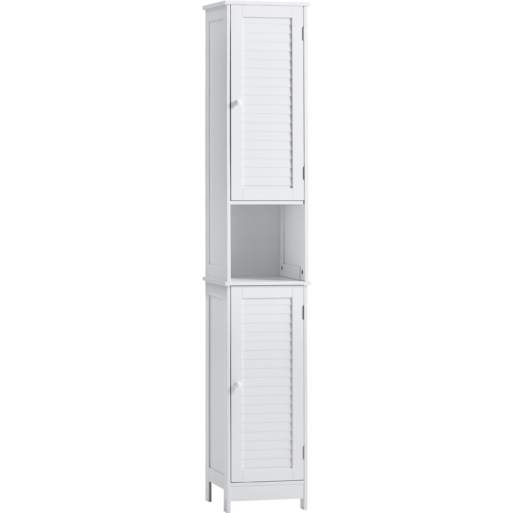 BATH VIDA Liano 2 Door White Tall Floor Cabinet Image 2