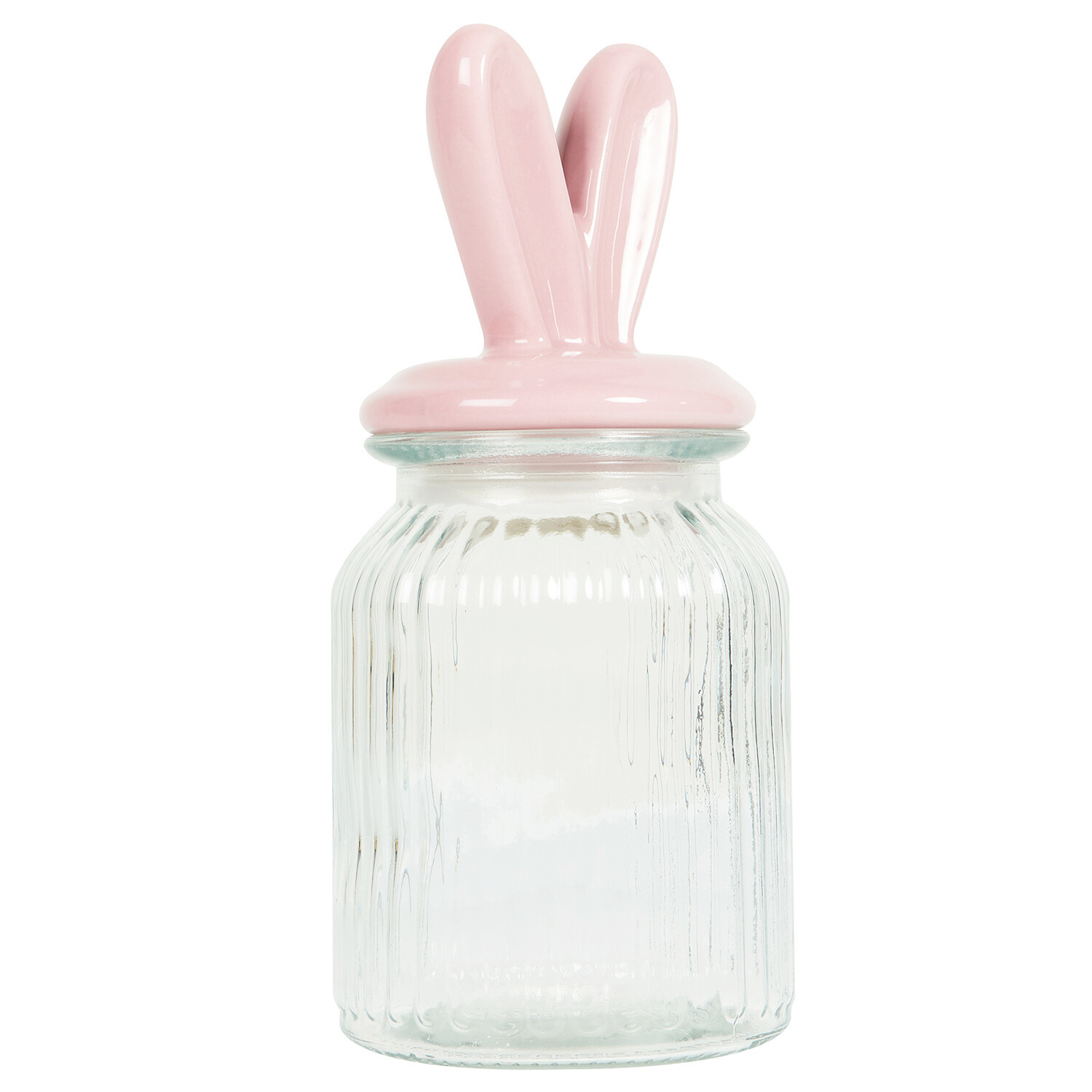 Easter Bunny Lid Jar  - Pink Image 2