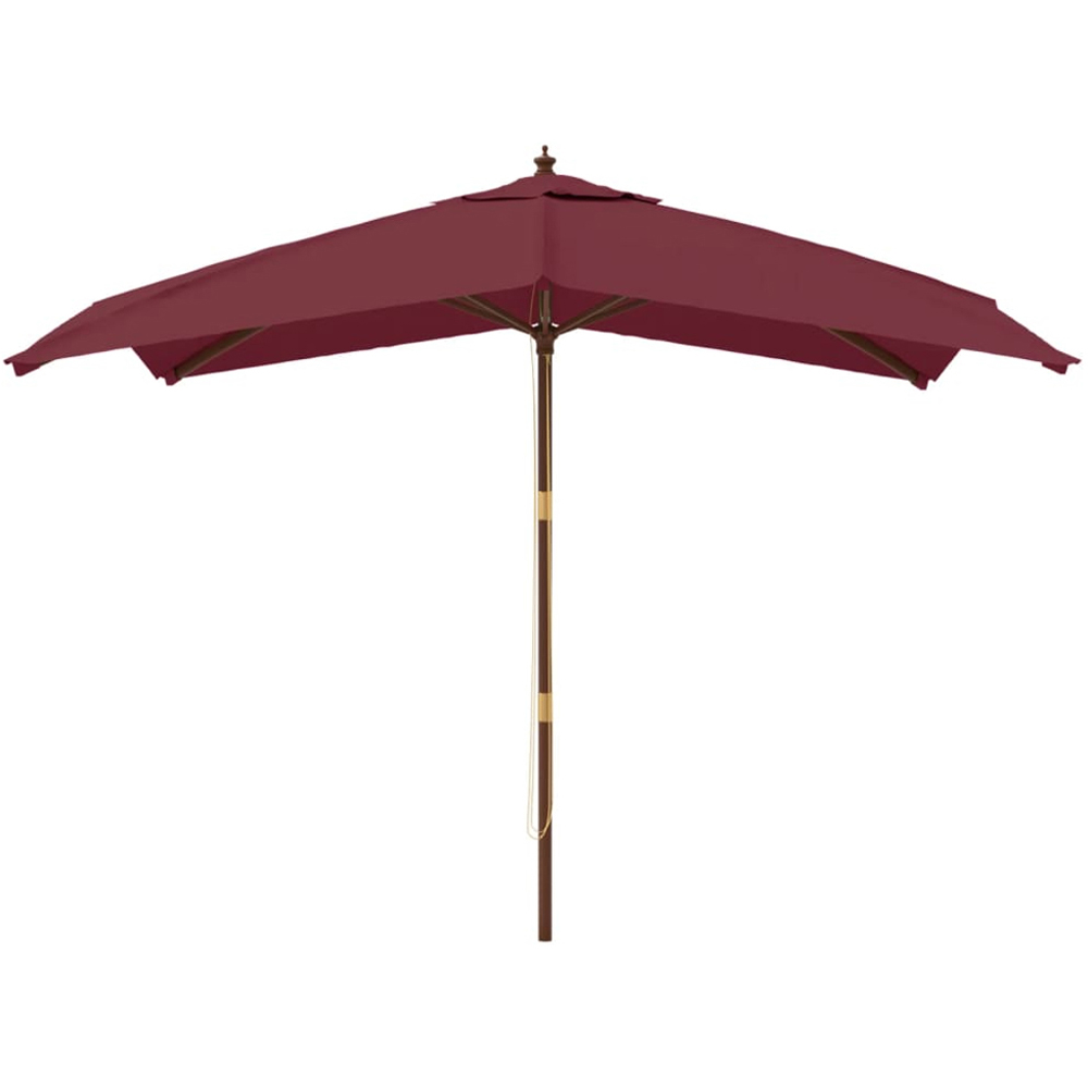 vidaXL Red Garden Parasol 2.7 x 3m Image 2