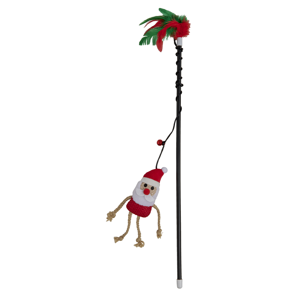 Single Cat Wand 2 Designs Pudding Santa in Assorted styles Image 3