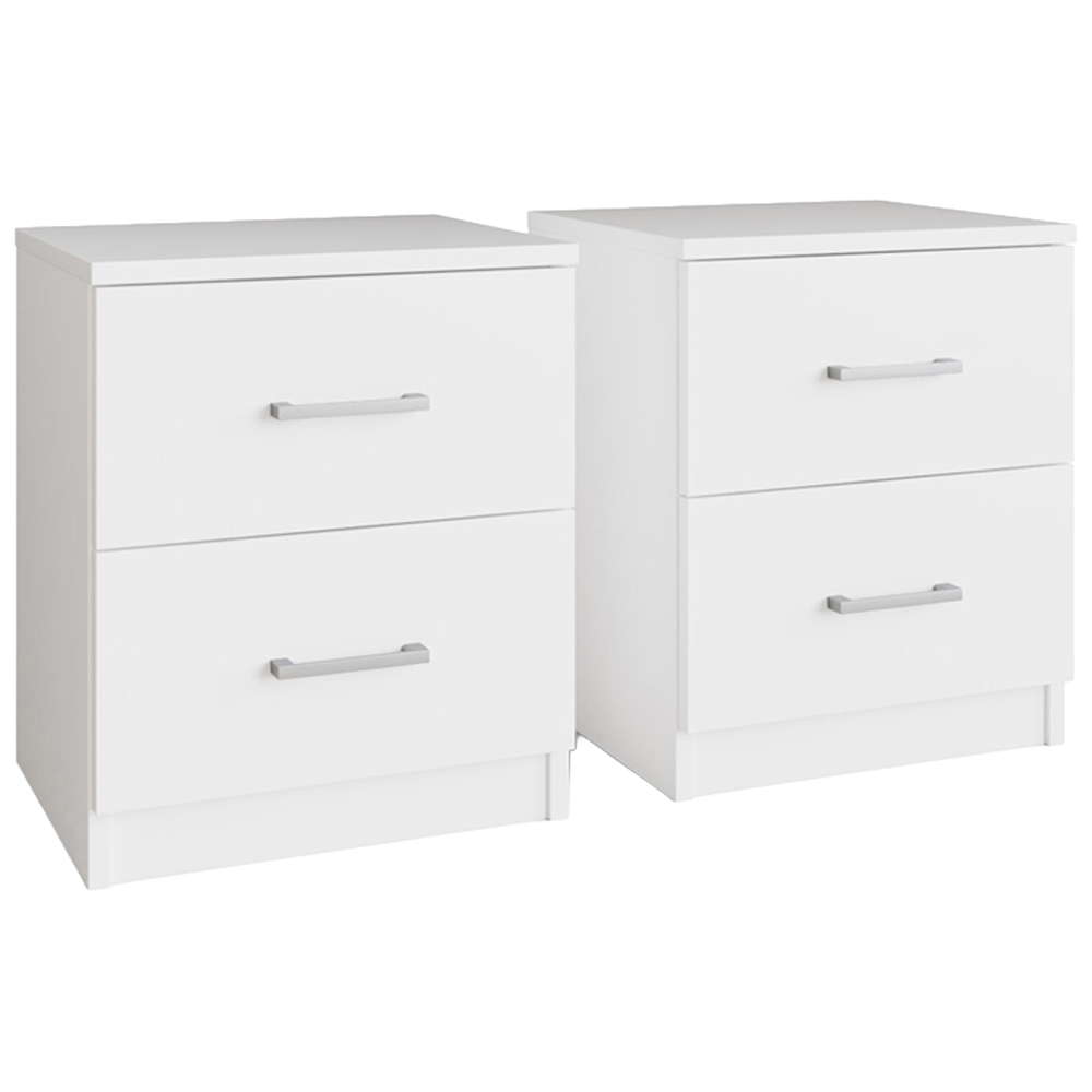 GFW Bailey White 4 Piece Bedroom Furniture Set Image 2