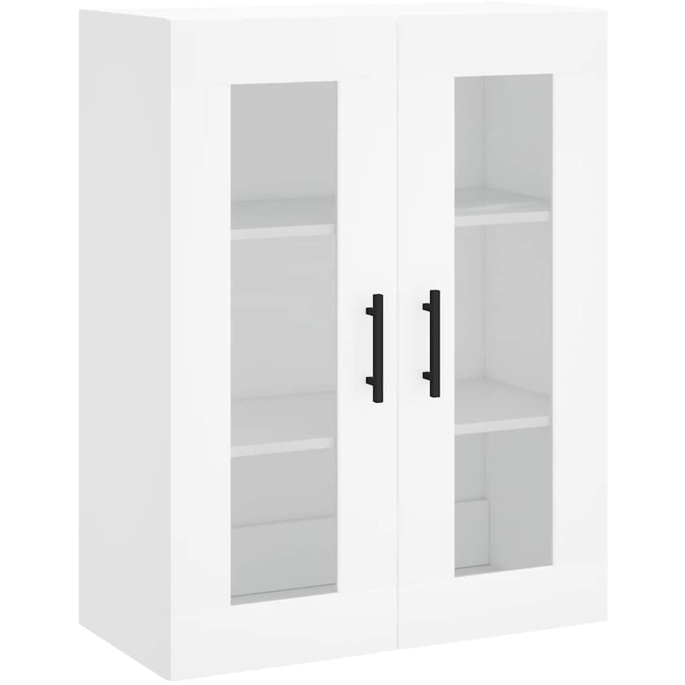 vidaXL 2 Door 3 Shelf White Wall Mounted Cabinet Image 2