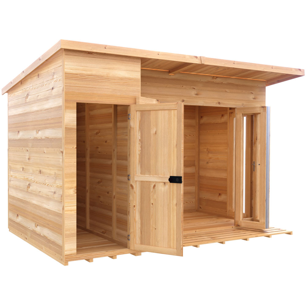 Shire Aster 12 x 8ft Shiplap Left Hand Storage Pent Summerhouse Image 4