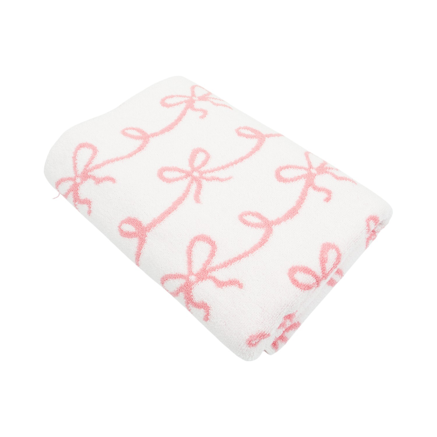 Angelina Cotton Towel Pink Bath Towel Image 6